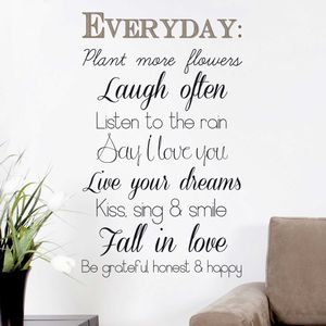 Muursticker Everyday - Vinyl
