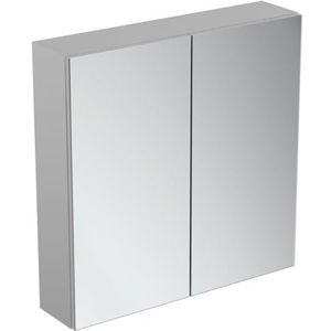 Ideal Standard - Spiegelkast met zacht sluitende deuren en binnenspiegel, 70 x 70, neutraal