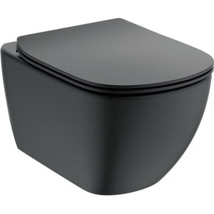 Ideal Standaard ProSys Toiletset Met Tesi Aquablade Silk Black Wandcloset & Bedieningspaneel