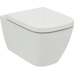 Ideal Standard T542101 WC-pakket Ideal Standard i.life B, wanddiepspoeltoilet zonder spanrand (RimLS+) incl. Wrapover wc-bril softclose (softclosemechanisme) wit
