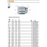 Beta Dopsleutels zeskant 910A 8 - 009100008