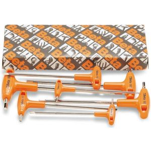 Beta - 96T/S6 - Sleutelset - Verchroomd - 6 Gebogen Inbussleutels