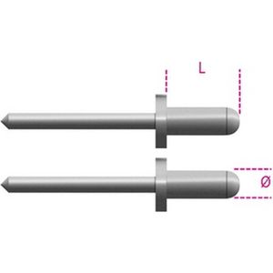 Beta 1741rv aluminium blindklinktang nagels 3,2k (p/100)