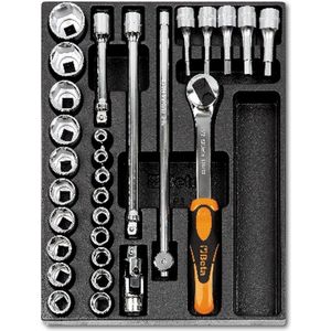 Beta Tools - 2424 T82 - Moersleutelset - 29 PC - 1/2 Zeskant