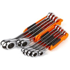 Beta 142/SC9I 9 Delige Ratelringsteeksleutels set in houder - 8-19mm