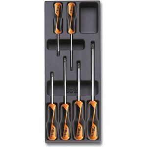Beta - T202 - 6 Delige Gereedschap Inlay - Schroevendraaierset - Philips