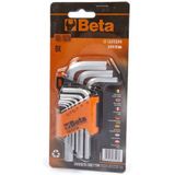 Beta Tools Inbussleutel met kogelkop 96BPC/SC9 staal 000960354 9 st