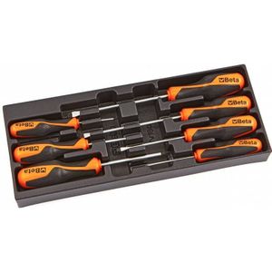 Beta Harde voorgevormde inzetbakken met assortiment gereedschap T198 - 024240198