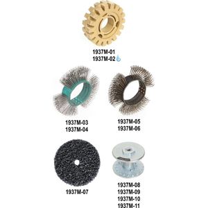 Beta - 1937 M-03 - Rotary Borstelset - 11 mm - 23 mm - Diverse Materialen
