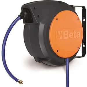 Beta - 19000115 automatische slanghaspel van slagvast kunststof, voor lucht of water, met 180° draaibare houder en tweede snelkoppeling, 019000115
