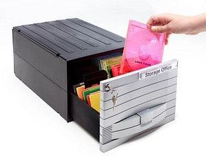 EXPONENT CD-/DVD-Box schwarz, 1 St.