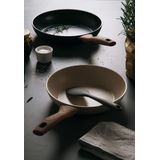 Sambonet - Rock'N'Rose - Wokpan - Zwart - 28 cm - Aluminium