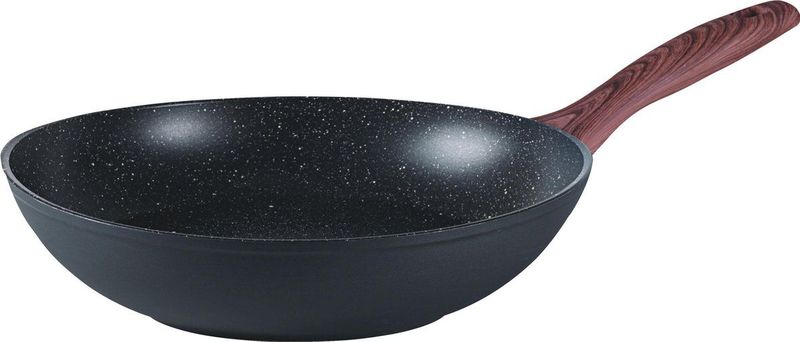 Sambonet - Rock'N'Rose - Wokpan - Zwart - 28 cm - Aluminium