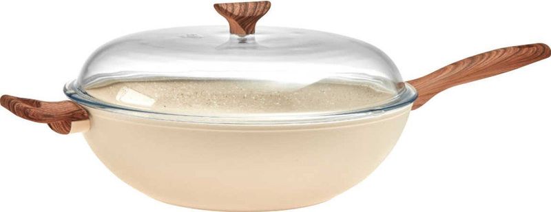 Sambonet - Rock'N'Rose Wokpan - Pink - Aluminium - 32 cm