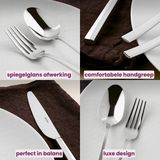 Sambonet - Bestekset Rock - Zwart - 24 Delig - Geschikt voor 6 Personen