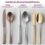 Sambonet - Bestekset Rock - Zwart - 24 Delig - Geschikt voor 6 Personen