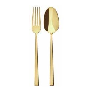 Serveerbestek Sambonet Rock Mirror PVD Gold (2-delig)