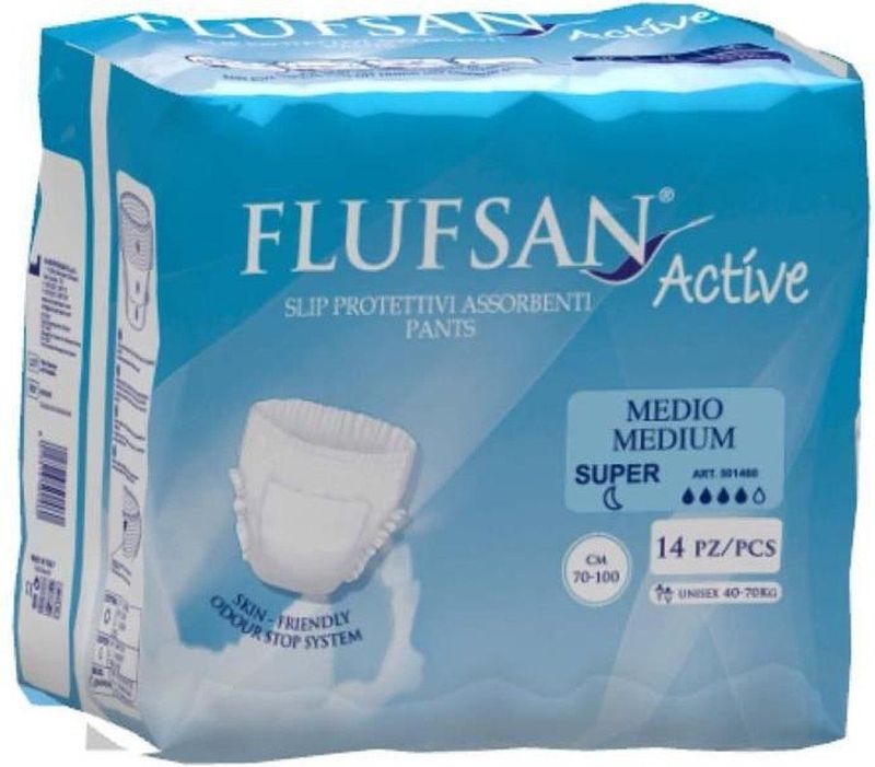 Flufsan - Incontinentiebroekjes - Wit - 14 Stuks - Absorberend