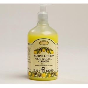6Sensi- Vloeibare (hand)zeep met Olijfolie & Citroen - 500 ml