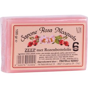 6Sensi - 100 gram zeep met Rozenbottelolie