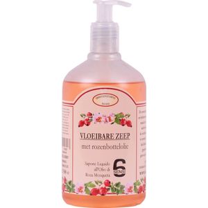 6Sensi - Vloeibare (hand)zeep met Rozenbottelolie - 500 ml