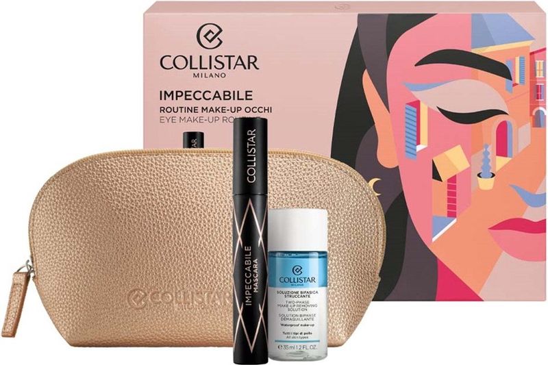 Collistar - Impeccabile Mascara Gift Set - Two-Phase Make-Up Verwijderingsoplossing 35ml
