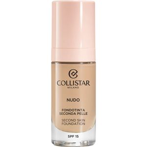 Collistar NUDO Second Skin Foundation SPF 15 Verhelderende Hydraterende Make-up met Glad makende Effect Tint 2N Beige 30 ml