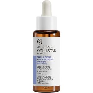 Collistar Attivi Puri Collagen+Glycogen Antiwrinkle Firming Gezichtsserum voor Vermindering van Huidveroudering met Collageen 50 ml