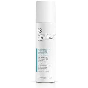 Collistar Actif Pure Hair droge shampoo niacinamide, sebobalancerend, voor alle huid- en haartypes, lichte formule, laat geen resten achter, 250 ml