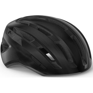 MET Miles Fietshelm Mannen & Vrouwen – Fietshelm Stadsfiets Volwassenen – E-Bike – Trekking – Maat M/L (58-61cm) – Black Glossy (Zwart)