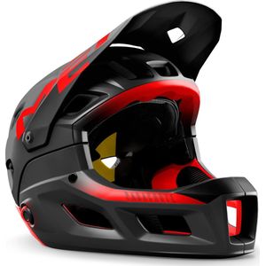 MET Parachute MCR MIPS Fietshelm - Maat M - Black Red Matt Glossy
