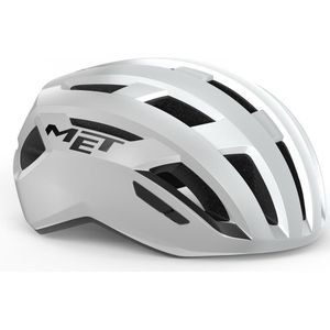 MET Vinci MIPS Fietshelm Mannen & Vrouwen – Wielerhelm Racefiets Volwassenen – Trekking – Maat M (56-58cm) – White Silver Glossy (Wit)