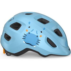MET Hooray Kinderhelm – Fietshelm Kinderen - Maat S/M (52-55cm) – Pale Blue Hippo Matt