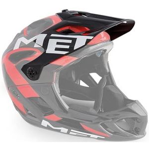 MET Vizier P/Parachute Helm MCR, Sport, rood/zwart (meerkleurig), S/M