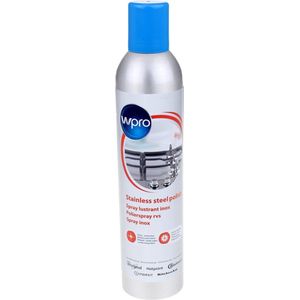 Wpro RVS polish spray - 400ml - roestvrijstaal reiniger en onderhoudsmiddel - voor kookplaat, afzuigkap en oven