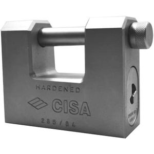 CISA 128550850 hangslot van staal met LIM-sleutel, 85 mm