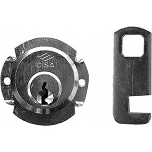 Cisa automaatcilinder 30 mm - zonder haak - vernikkeld - 72210