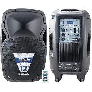 Karma BX 7412A amplifier 300 W, Stereoversterker, Zwart