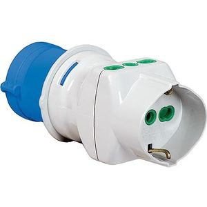Fanton 73090 Industriële adapter 2P+T 16A CEE, blauw
