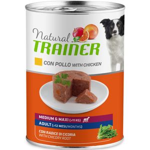 400g met Ham Adult Medium/Maxi Trainer Natuurlijke Umido voor Honden