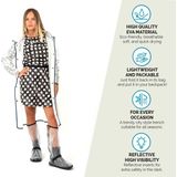 Perletti - Regenjas - Transparant - Poncho - Waterdicht - Met Capuchon - Voor Heren en Dames
