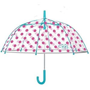 Perletti kinderparaplu, 45 cm, automatisch, PoE Dome Shape punten Cool Kids Camping en wandelen, meisjes meerkleurig (meerkleurig), eenheidsmaat