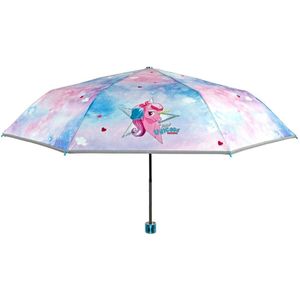 Perletti Paraplu Unicorn 91 Cm Polyester Roze/blauw