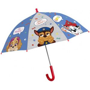 p:os 30873088 Paw Patrol windbestendige kinderparaplu met automatische opening en stabiele glasvezelstructuur, diameter ca. 66 cm, meerkleurig, klein, Meerkleurig