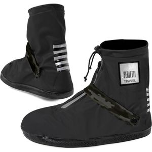 Zwart met camouflage band lage regenoverschoenen (Shoe Cover) van Perletti M