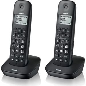 Brondi Gala Twin DECT-telefoon Nummerweergave, Telefoon, Zwart