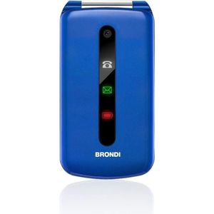 Brondi Voorzitter (3"", 1.30 Mpx, 2G), Sleutel mobiele telefoon, Blauw, Zwart