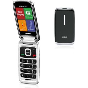 Brondi Contender (3", 2G), Sleutel mobiele telefoon, Zilver