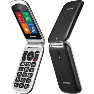 Brondi STEEN+ (2.40", 1.30 Mpx, 2G), Sleutel mobiele telefoon, Zwart