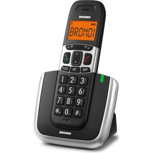 Brondi Bravo Platina, Telefoon, Zwart, Zilver